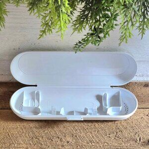 White Plastic Phillips Sonicare Toothbrush Travel Storage Case